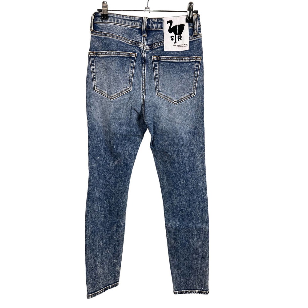 FREE PEOPLE NWT WOMEN'S 24 "THE VIRGIN LABEL" DISTRESSED SKINNY JEAN - Picture 3 of 10